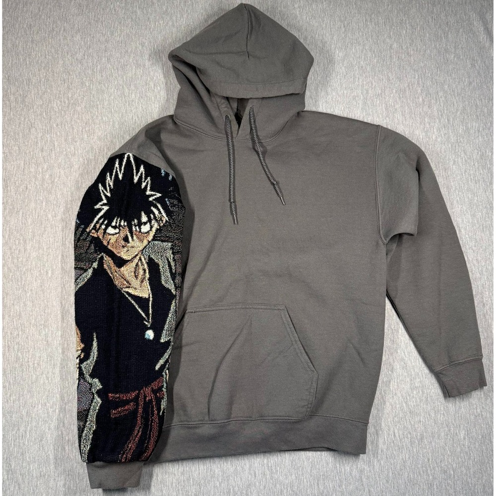 Custom Anime Hoodie – Hiei Yu Yu Hakusho Woven‎ Sleeve – One of One